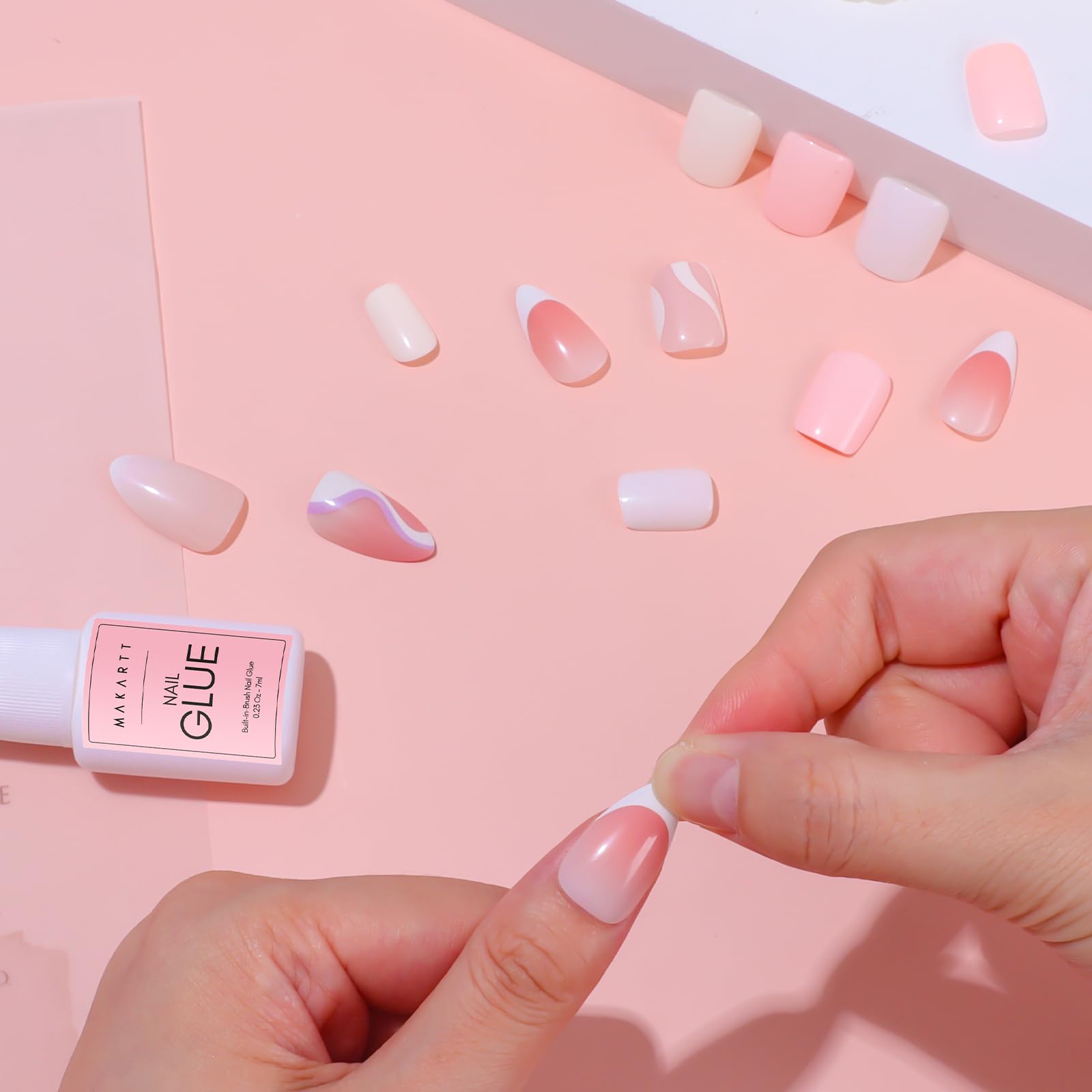 Makartt salon-quality nail glue with durable adhesion for tips
