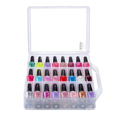 Makartt Nail Polish Organizer front view showing 48 bottle capacity for easy color selection.