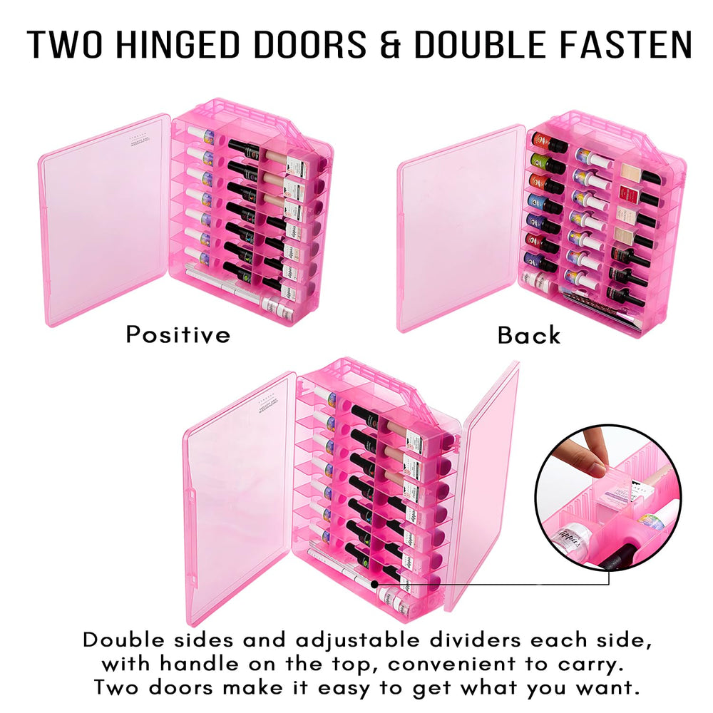 Makartt nail polish organizer in use showcases neat color display.