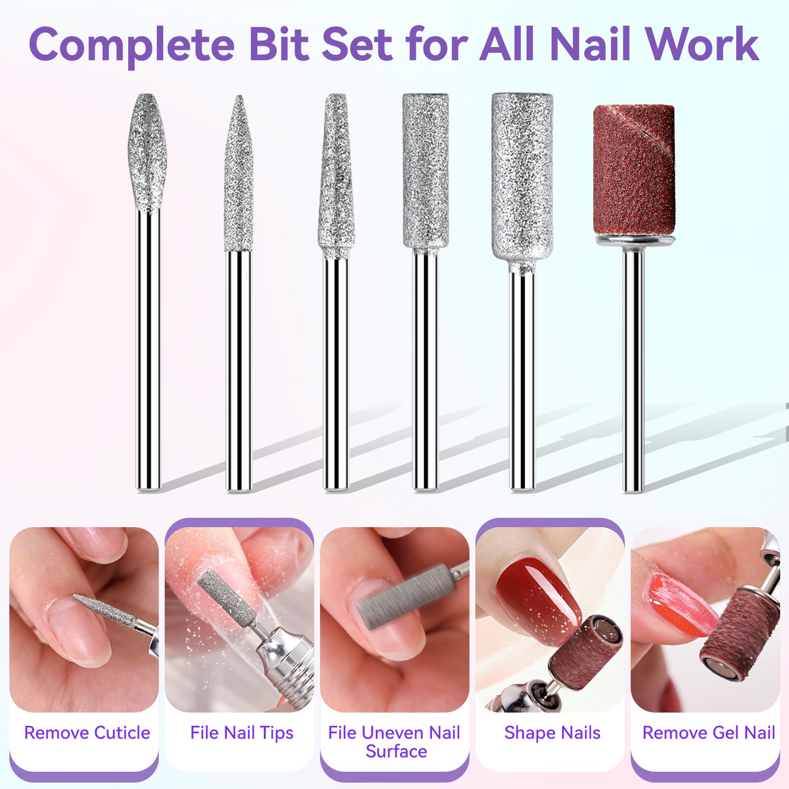 Makartt nail prep and removal RPM range visualization