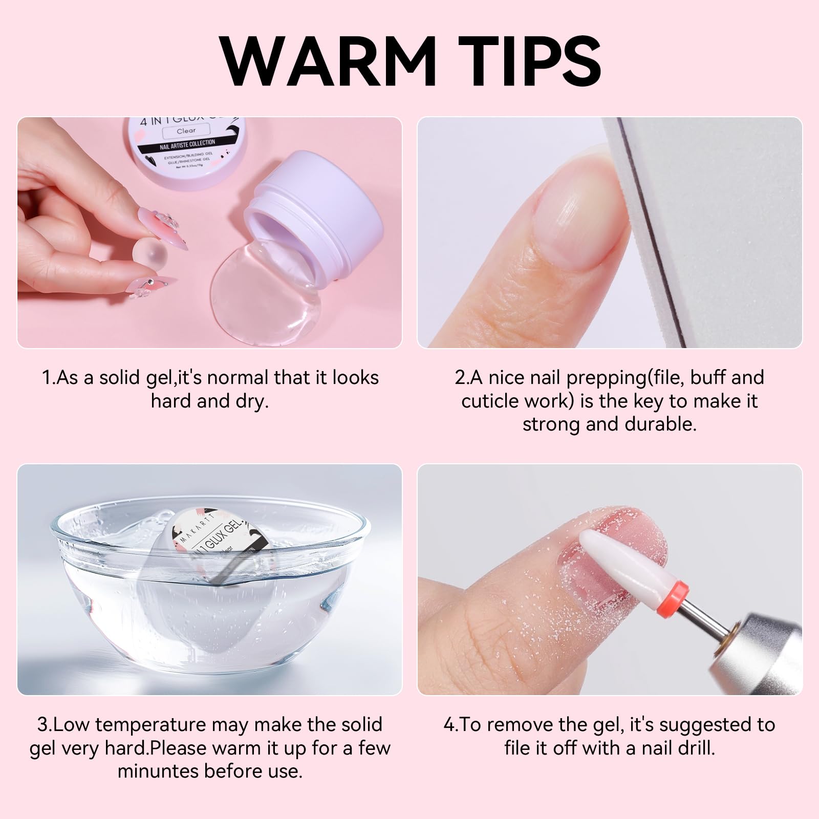 Makartt nail removal by filing easy maintenance