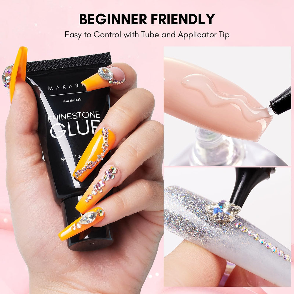 Makartt Glue with chrome powder pairing for mirror effects