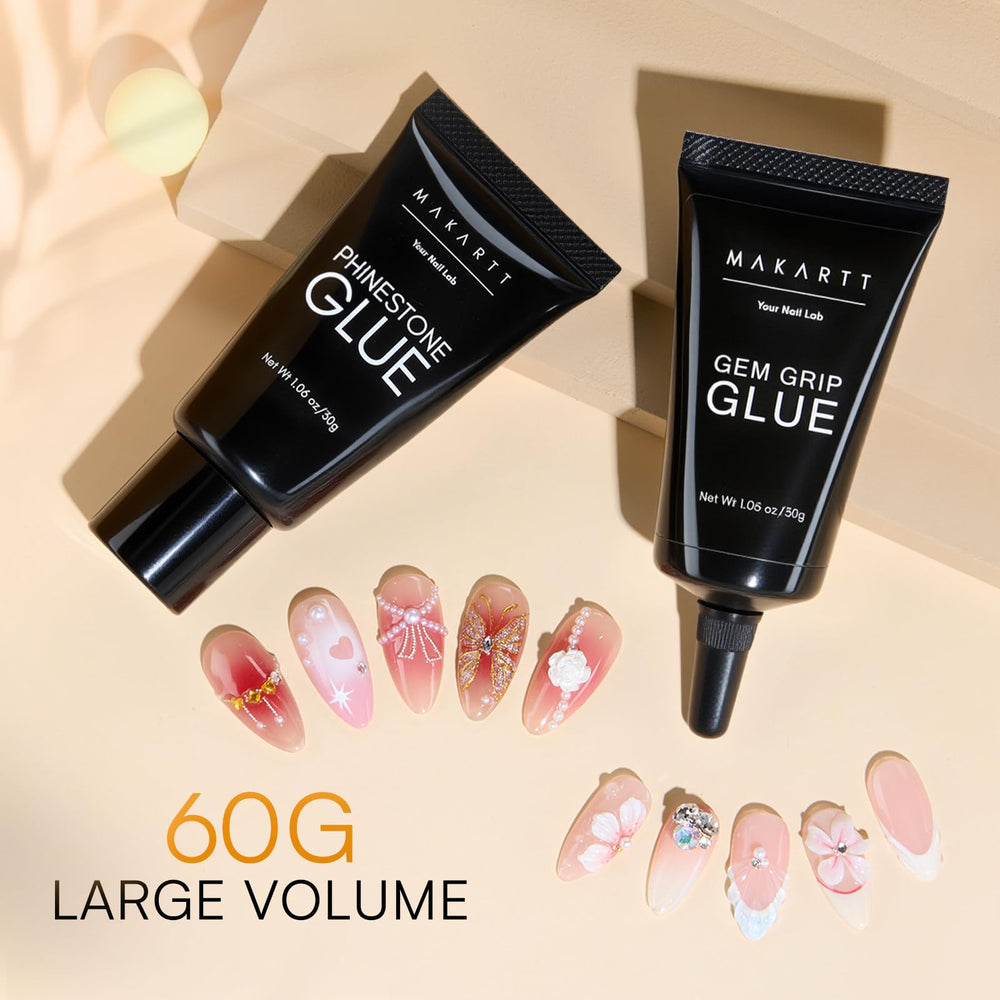 Makartt no-wipe formula keeps cleanup simple during rhinestone placement.