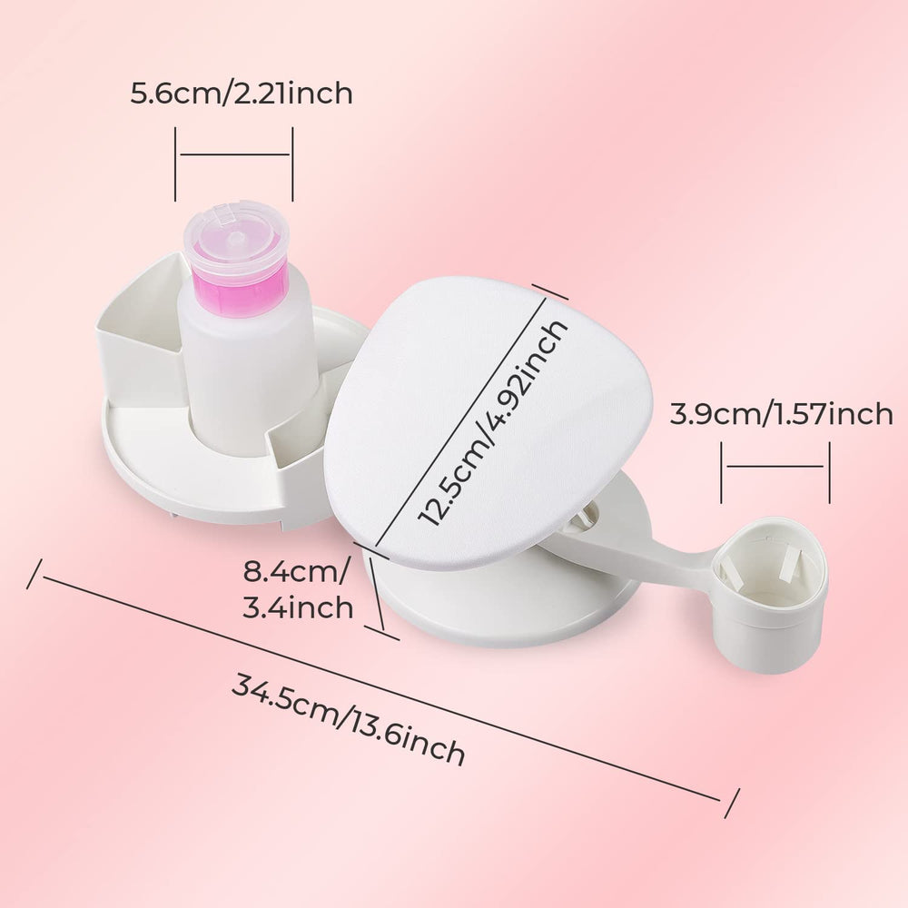 Makartt Nail Stand Pump Dispenser demonstrates controlled remover dispensing
