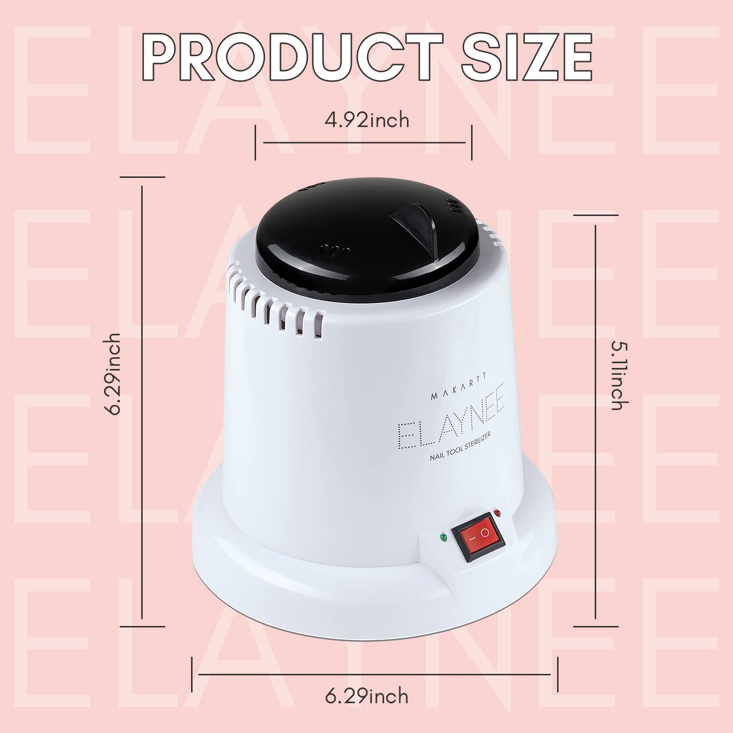 Makartt sterilizer with an easy to use on off switch