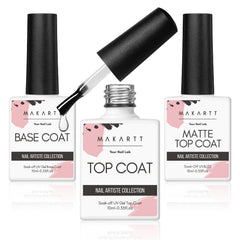 Makartt No Wipe Gel Top Coat Matte Finish for velvety nails with durable protection.