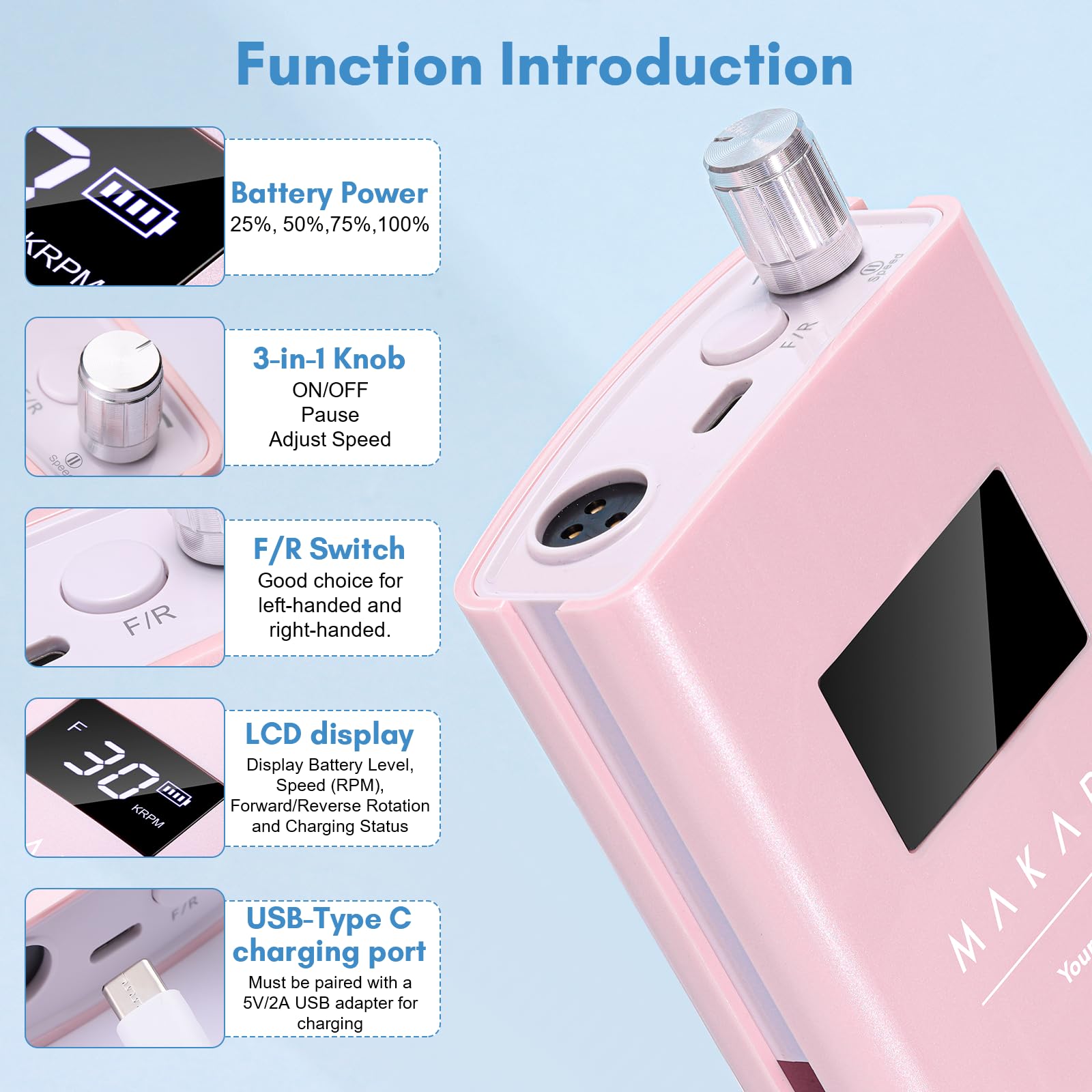 Makartt Perlarie recharge cable emphasizes easy USB-C charging wherever you go.