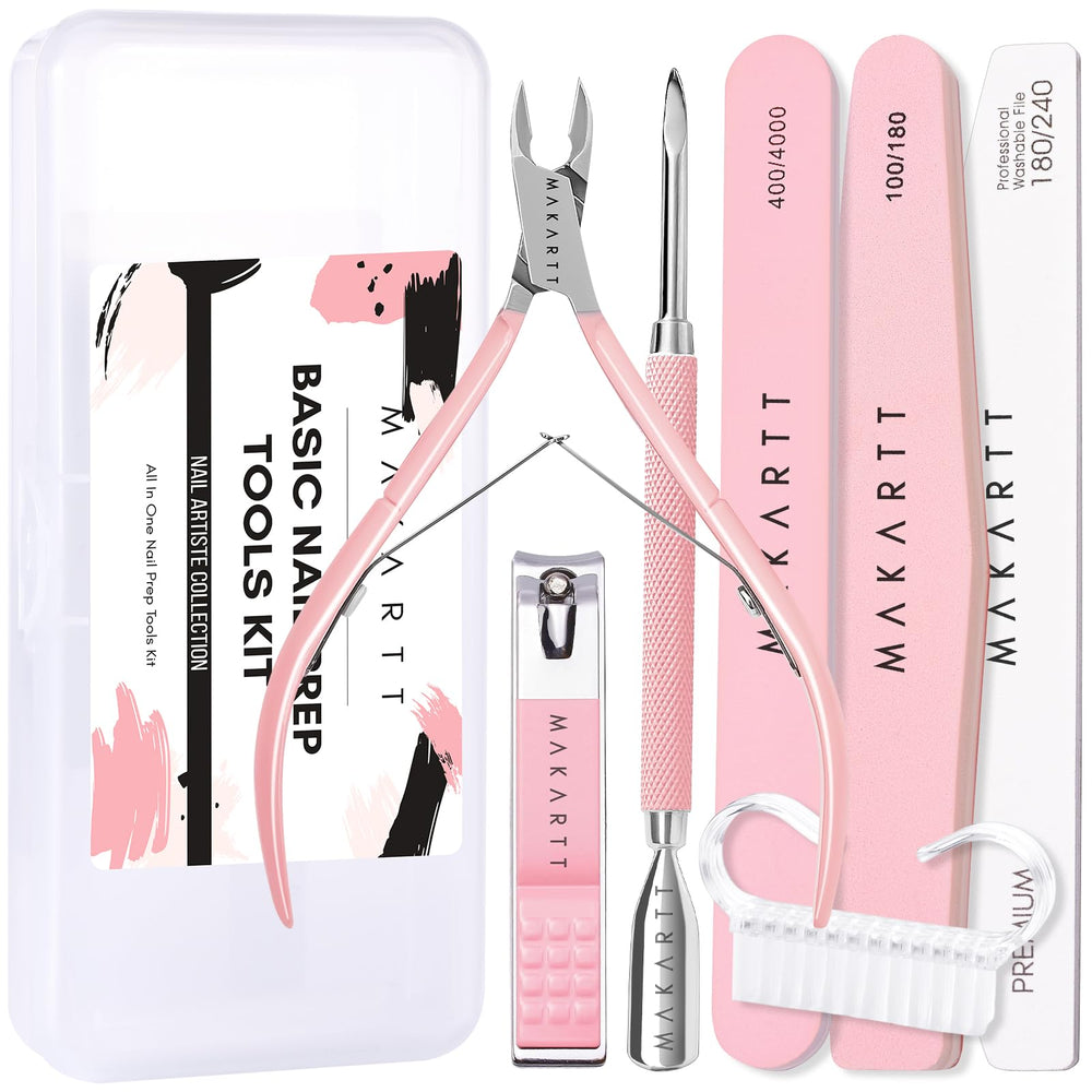 Makartt pink basic prep kit for versatile natural and acrylic nails.