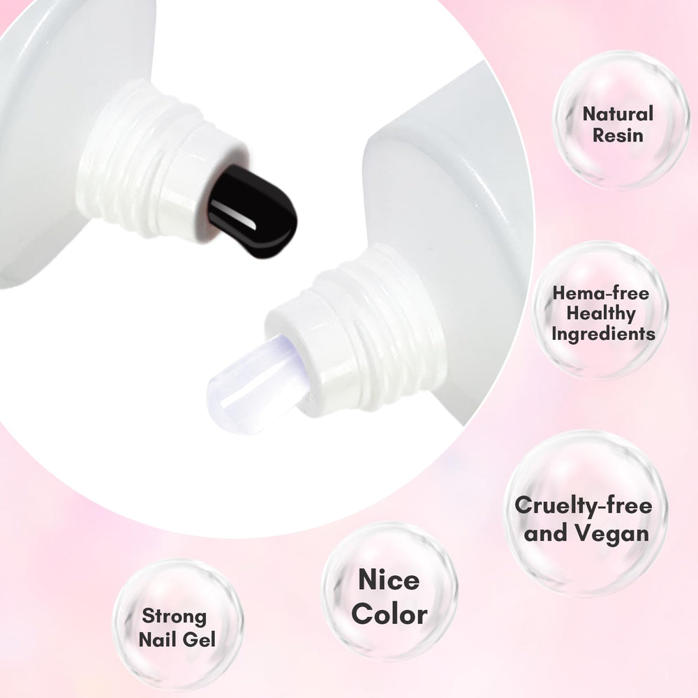 Makartt poly nail gel extension demonstration shows dimensional nail building.