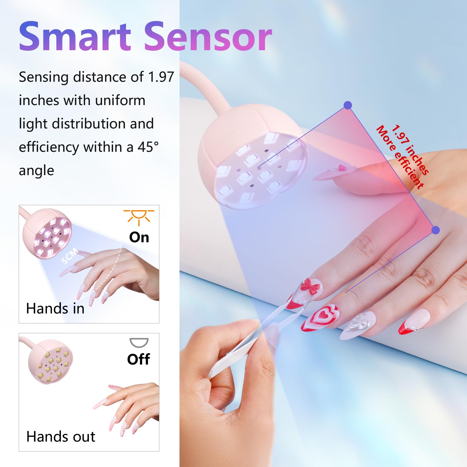 Makartt portable compact lamp ideal for home or salon use