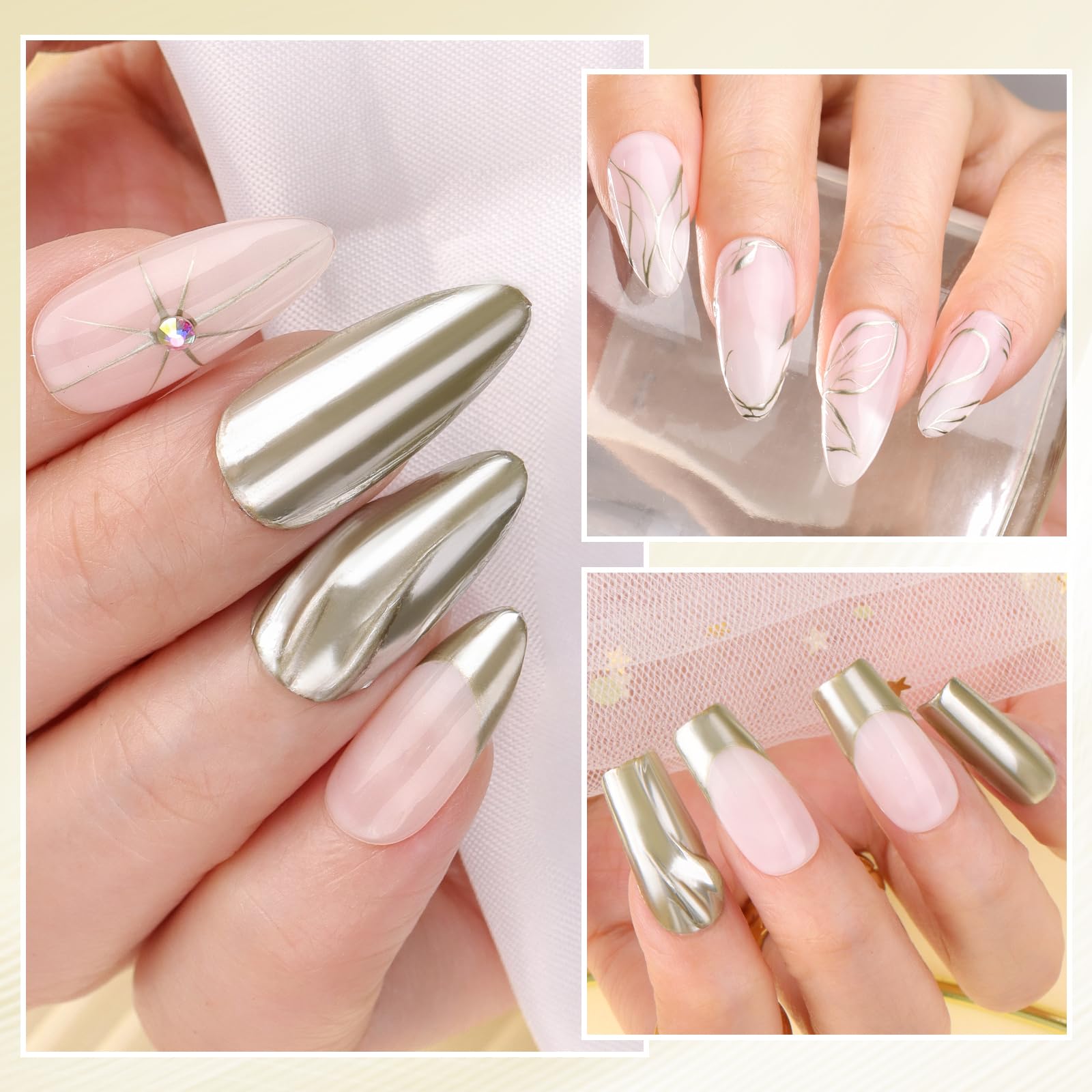Makartt chrome gel safety tips remind safe use before application.