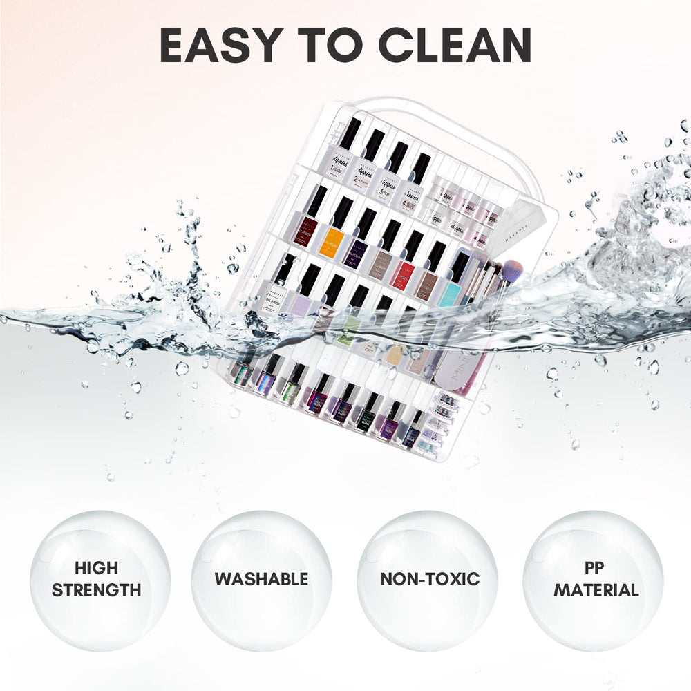 Makartt secure snap latch ensures bottles stay in place during transport.