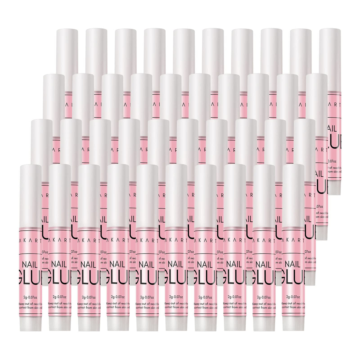 Makartt Super Strong Nail Glue tube close-up shows fast bonding.