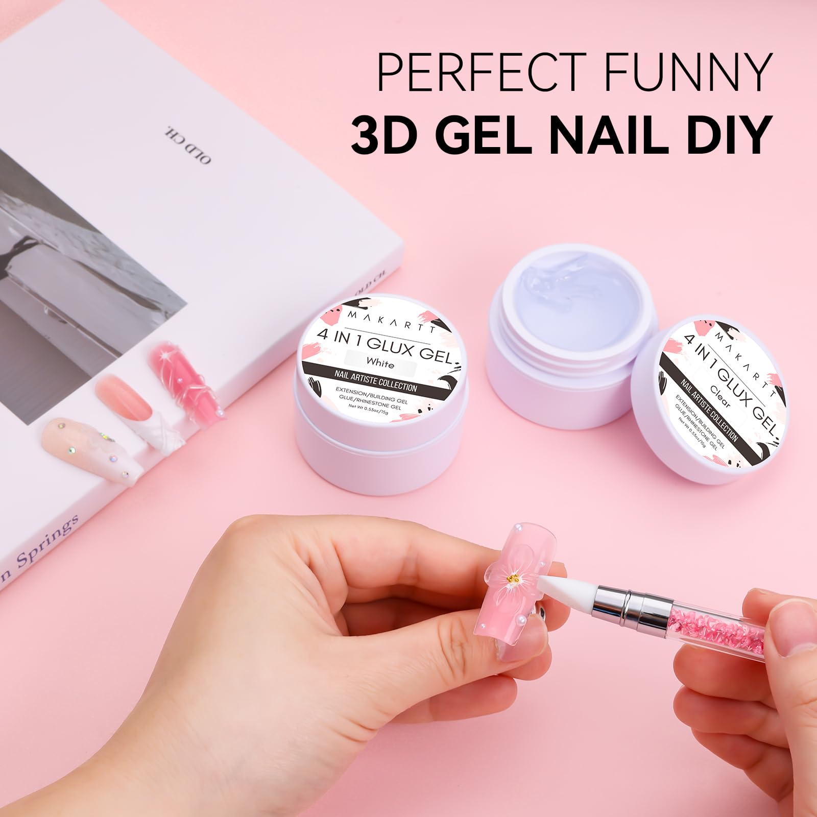 Makartt UV glue for acrylic nails with strong bond