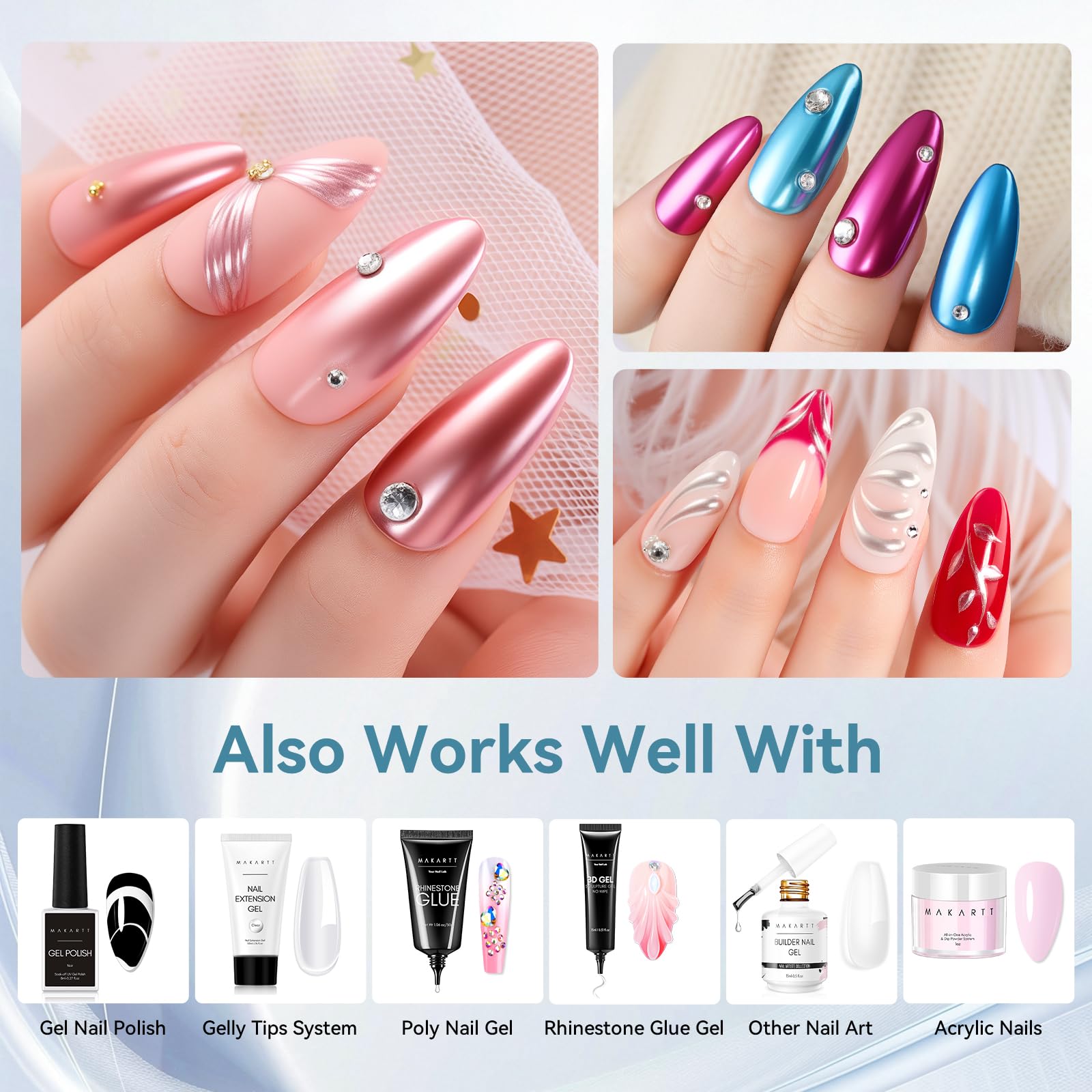 Makartt UV/LED cure-ready top coat for quick manicures
