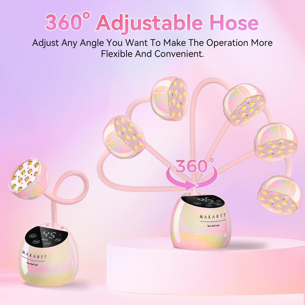 Makartt nail lamp 4 timer settings for versatile curing.
