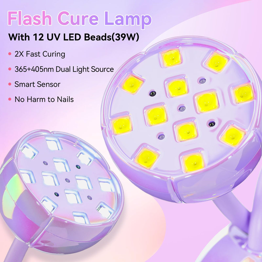 Makartt UV LED Nail Lamp auto-sensor with LCD shows timing options clearly.
