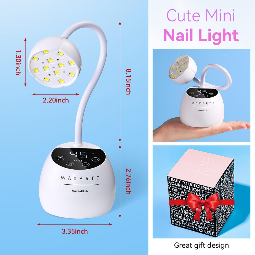 Makartt UV LED Nail Lamp stylish, gift-worthy design for nail art enthusiasts.