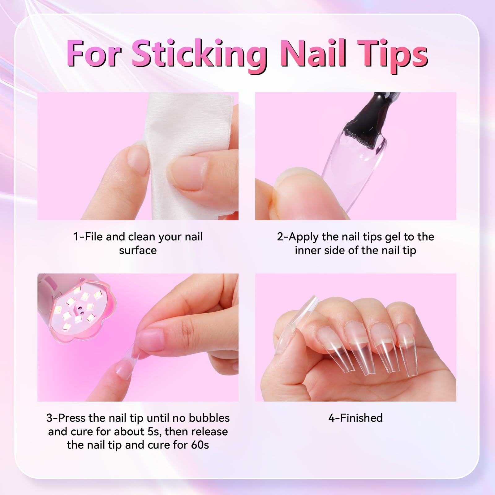 Makartt UV Nail Lamp LCD displays battery and timer status.