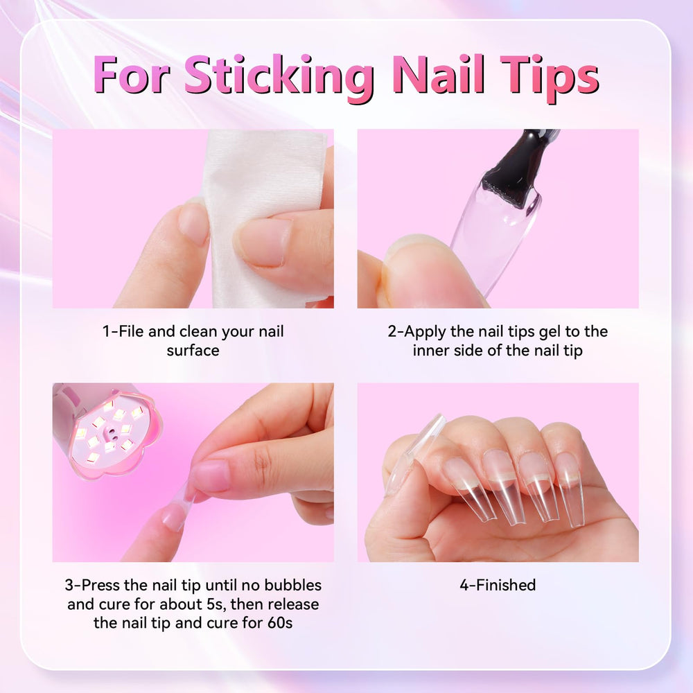 Makartt UV Nail Lamp LCD displays battery and timer status.