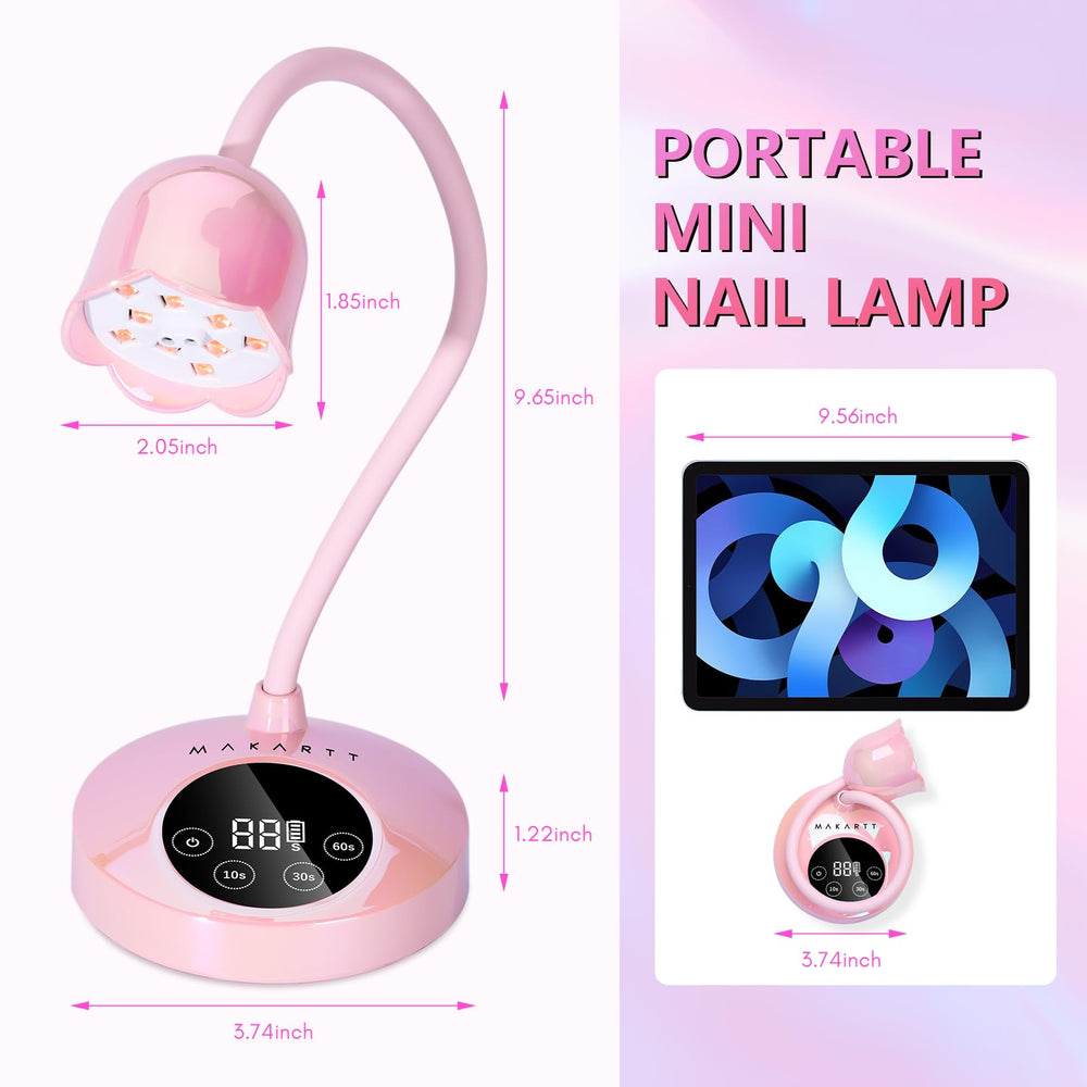 Makartt UV Nail Lamp is suitable for salon or DIY nail art at home.