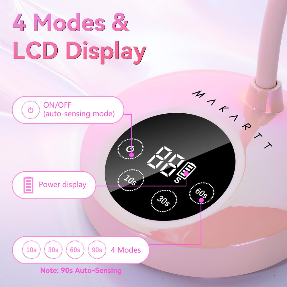 Makartt UV Nail Lamp includes USB charging cable for convenience.
