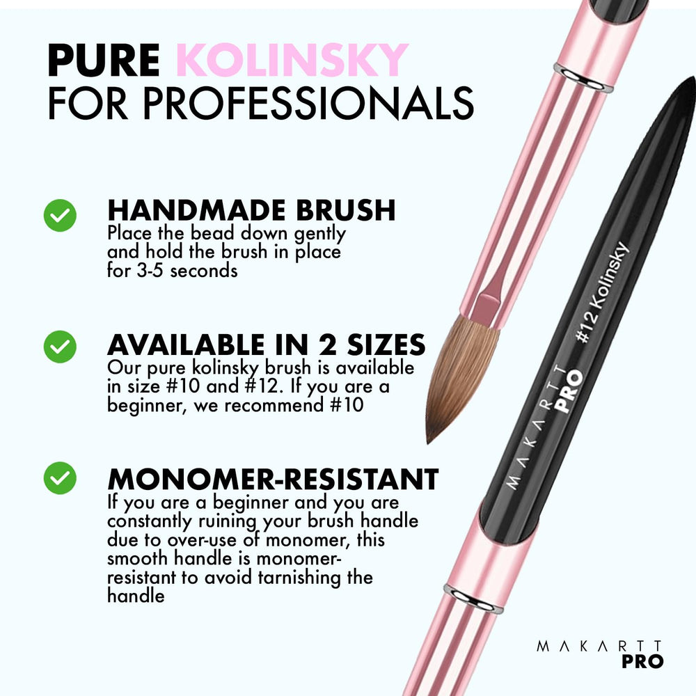 MakarttPro Kolinsky brush durability supports busy salon use.