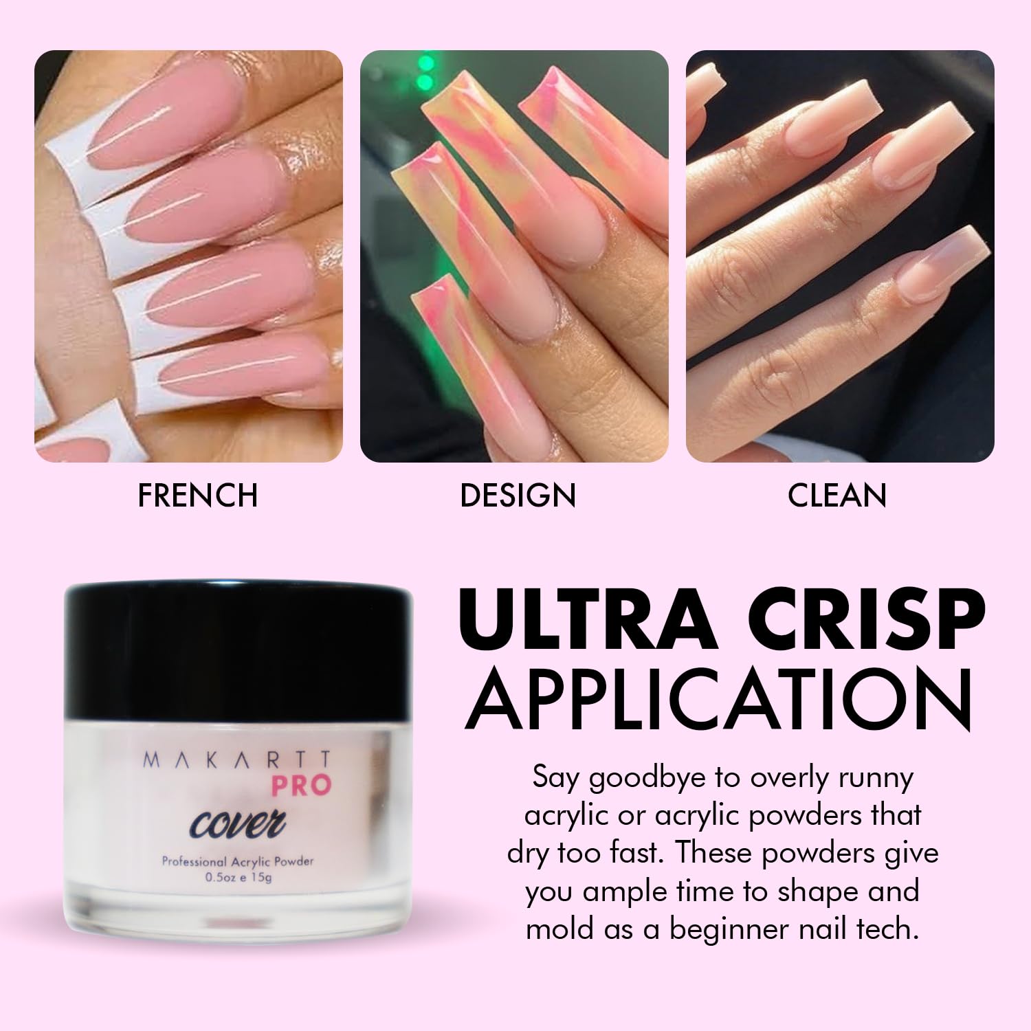 MakarttPro Ultra Bond adhesive offers long-lasting adhesion for nails.
