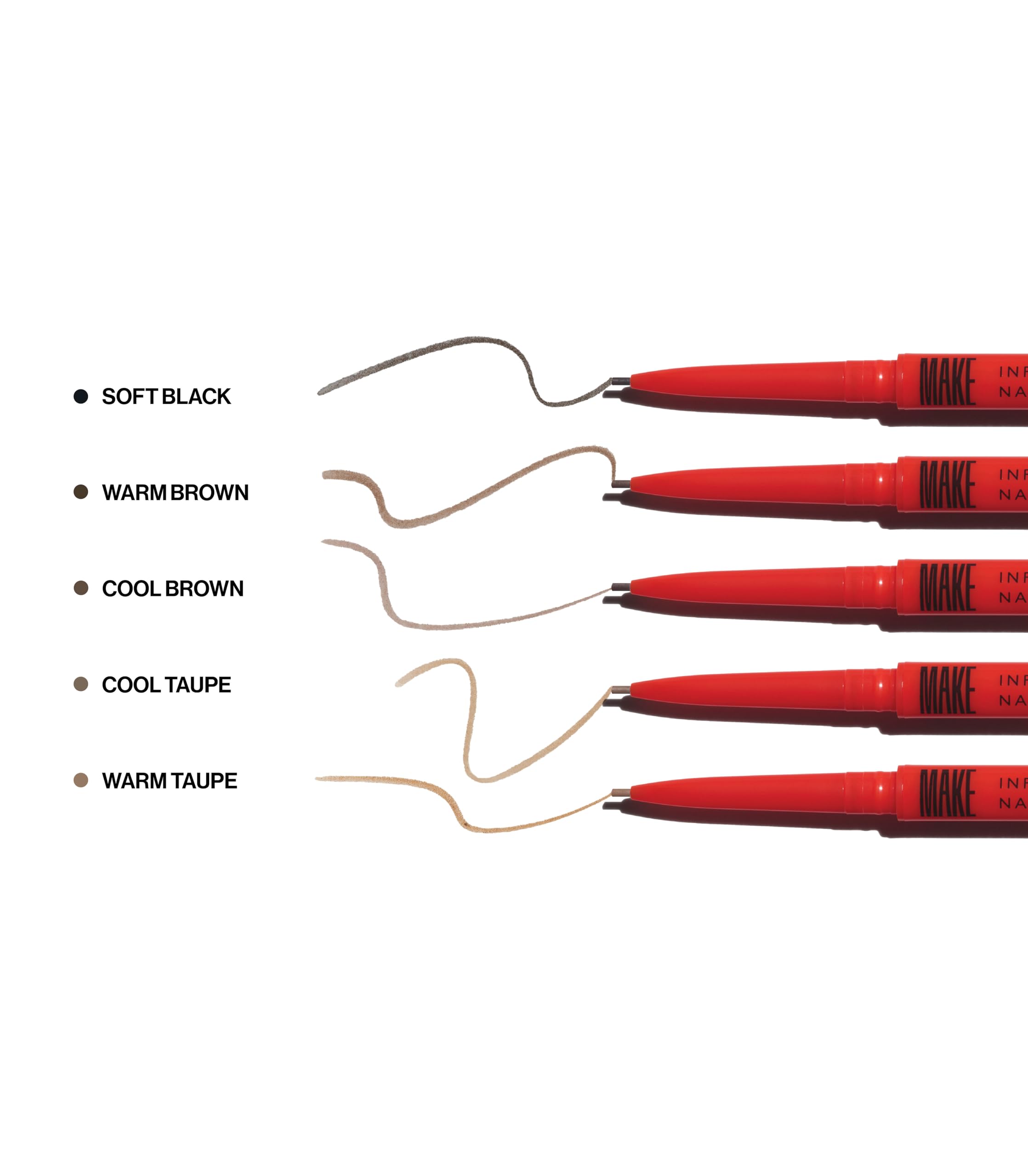 MAKE Beauty Nano Brow pencil creates precise, realistic brow hairlines