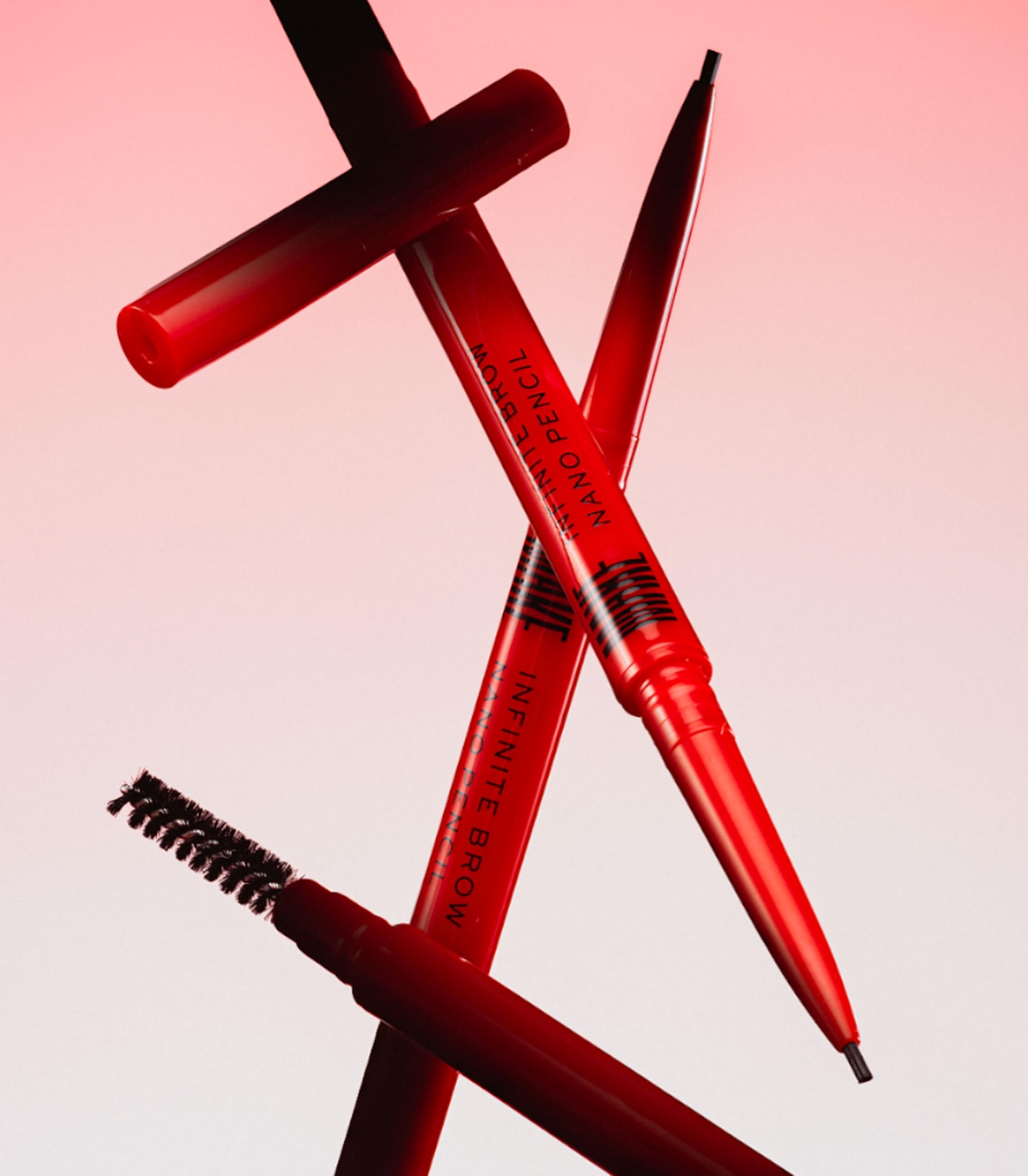 MAKE Beauty Nano Brow pencil on brows for soft, defined arches
