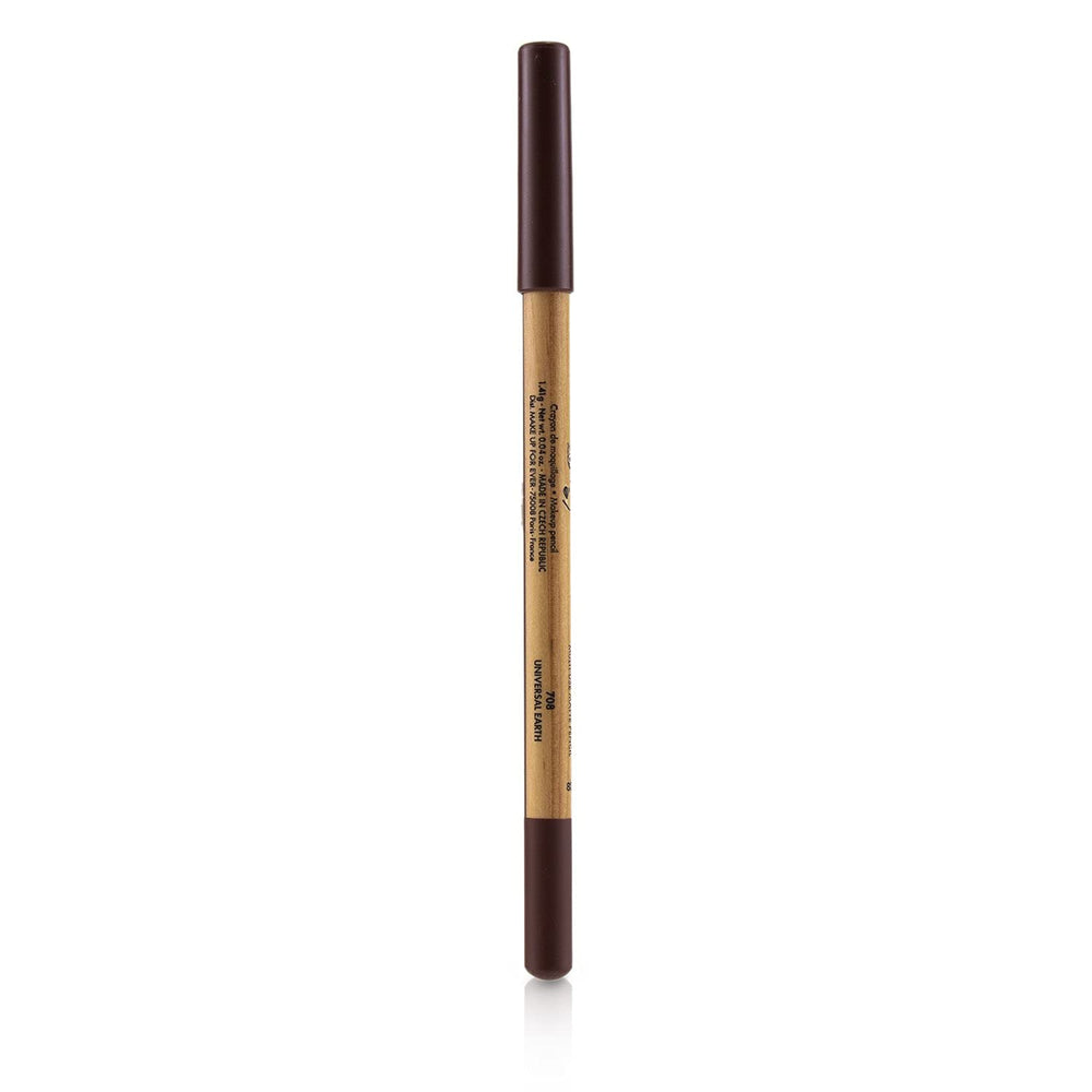 Make Up For Ever Artist Color Pencil 708 Earth application on eyes, lips, brows with natural warmth.