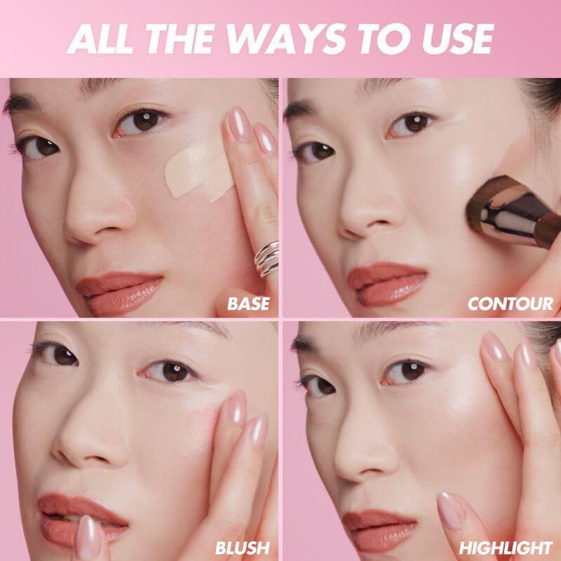 Make Up For Ever HD Skin Face Essentials Palette Harmony 1 close-up texture highlights creamy blendability.