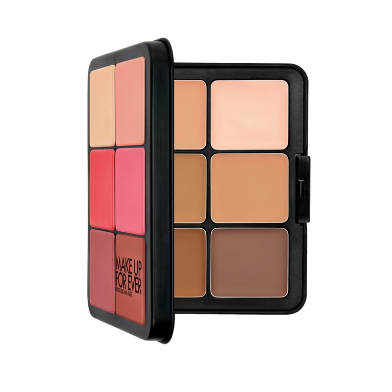 Make Up For Ever HD Skin Face Essentials Palette Harmony 1 swatches enable seamless natural blending.