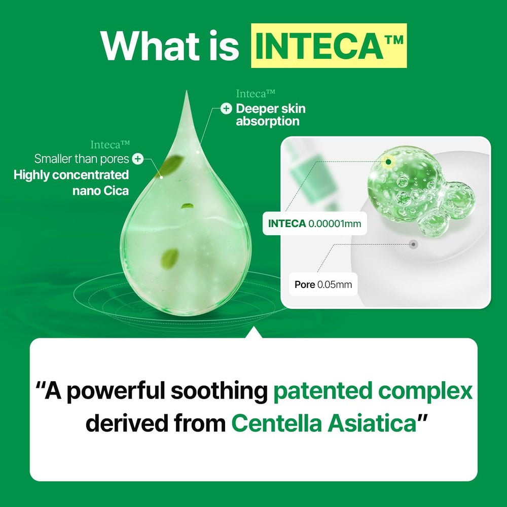 MAKEP:REM INTECA Soothing Cream applying on skin to demonstrate immediate soothing.