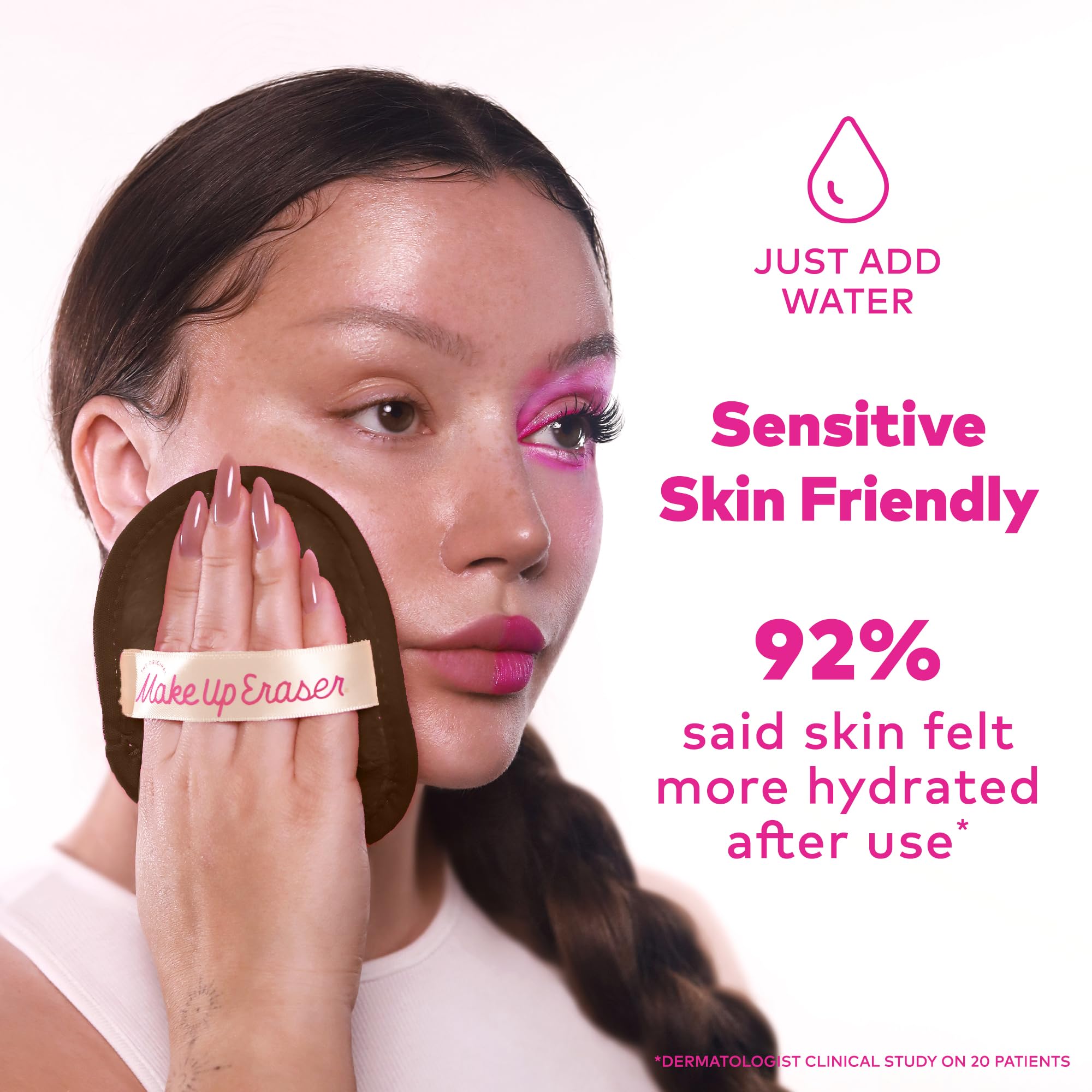 MakeUp Eraser 7-day set display showcasing complete makeup removal and skincare routine.