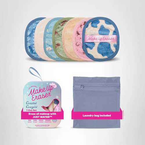 MakeUp Eraser Coastal packaging closeup highlights sustainable messaging.