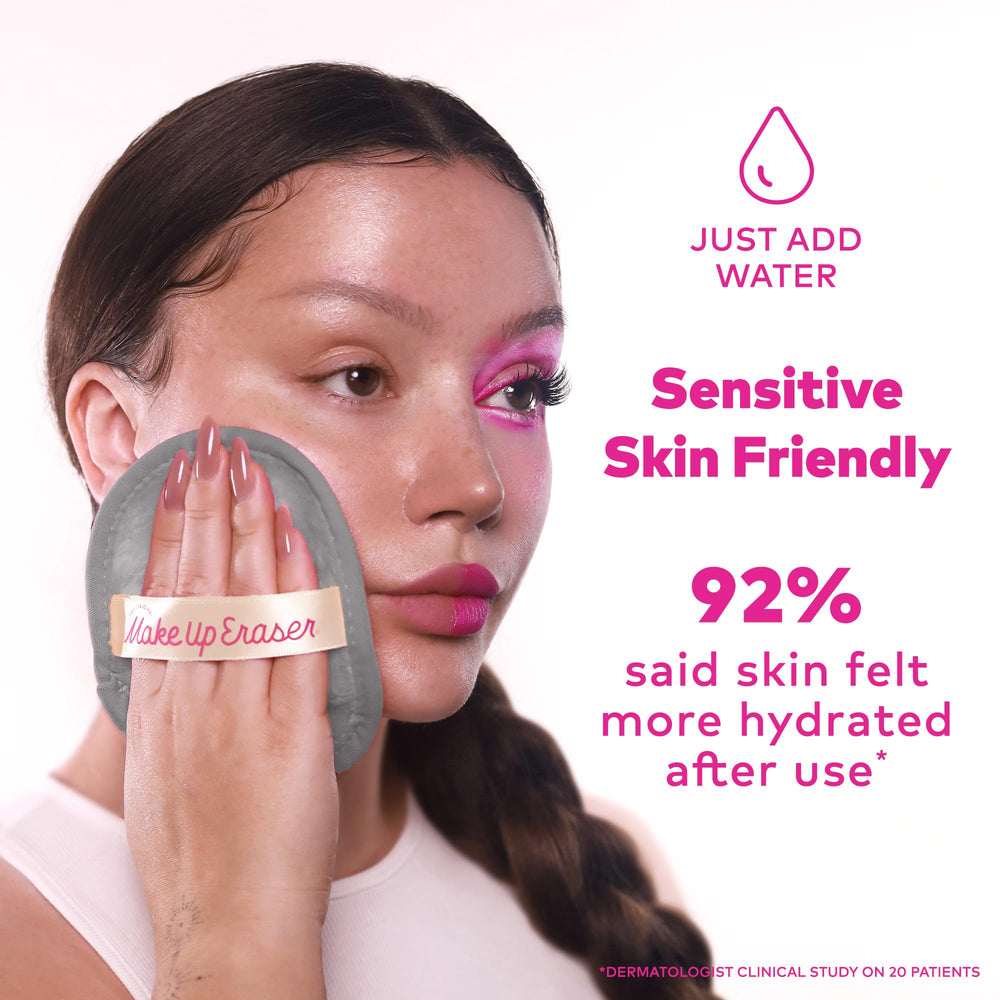 MakeUp Eraser eco-friendly packaging emphasizes reusable cloth over disposables.