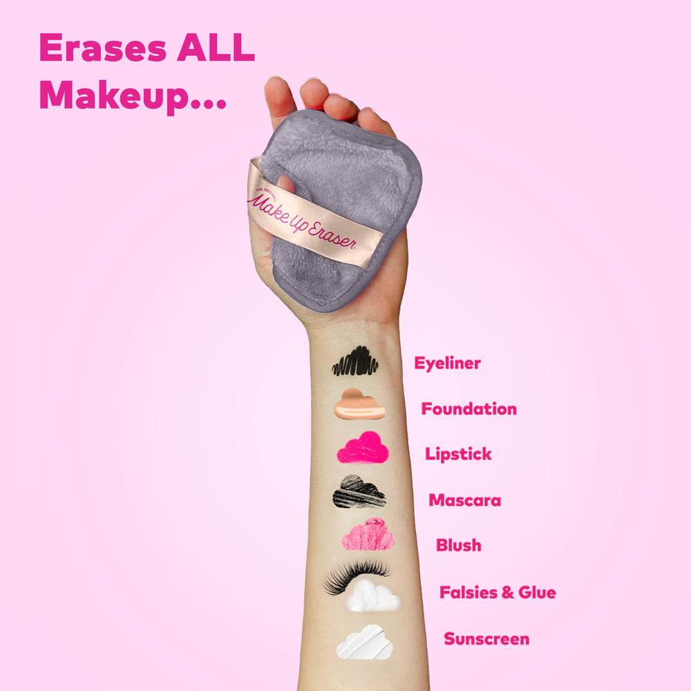 MakeUp Eraser exfoliating-side close-up highlighting skin exfoliation benefits.
