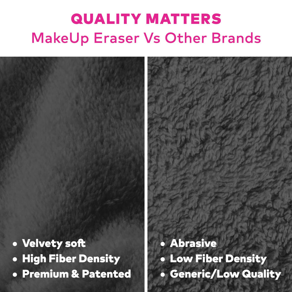 MakeUp Eraser dual-sided fabric for erasing makeup and exfoliating skin