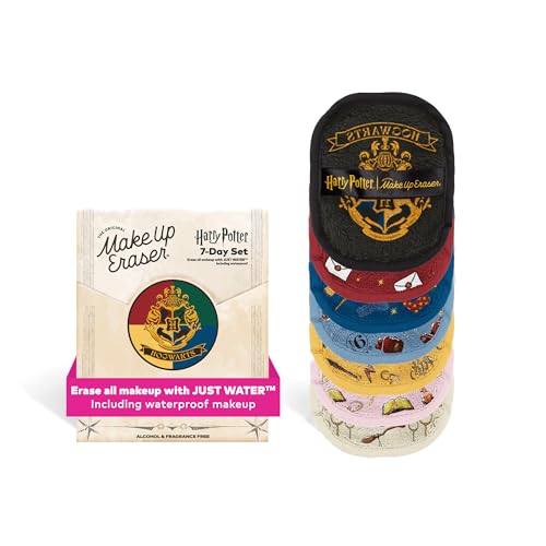 MakeUp Eraser Harry Potter 7-Day Set demonstrates water-only makeup removal