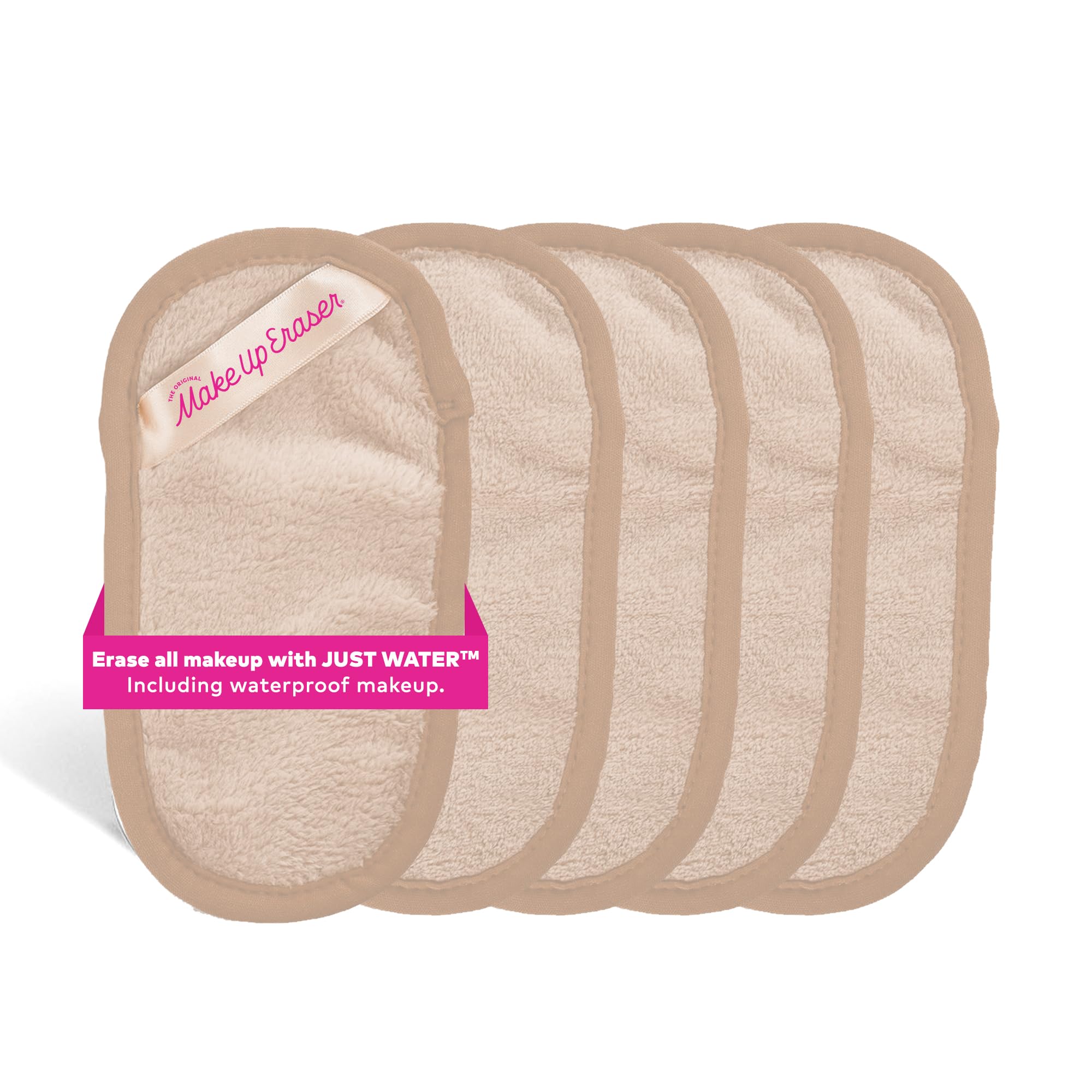 MakeUp Eraser Mini Pro on-face use shows exfoliating side for smoother skin.