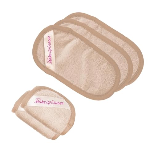 MakeUp Eraser Mini Pro 5-pack water-activated fibers demonstrate gentle makeup removal.