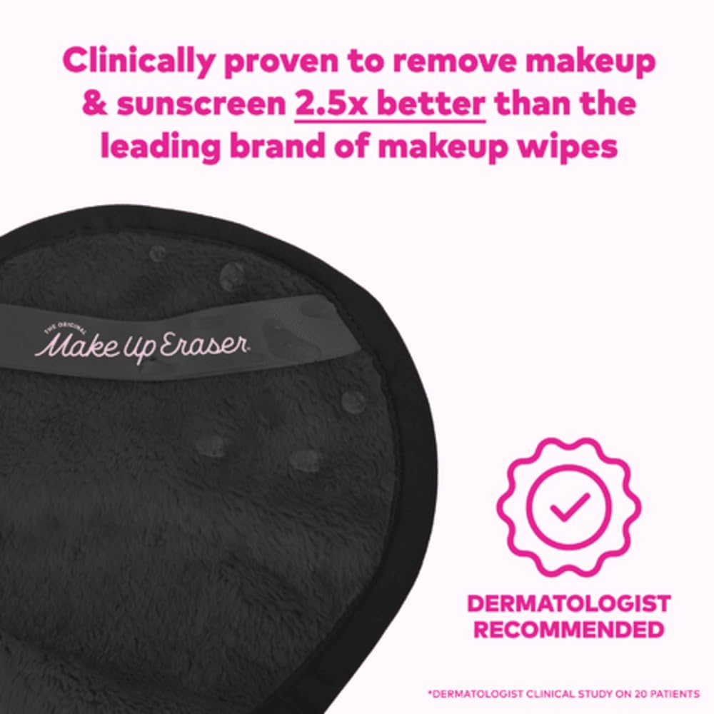 MakeUp Eraser Mini PRO exfoliating-side detail highlights skin smoothing while cleansing.