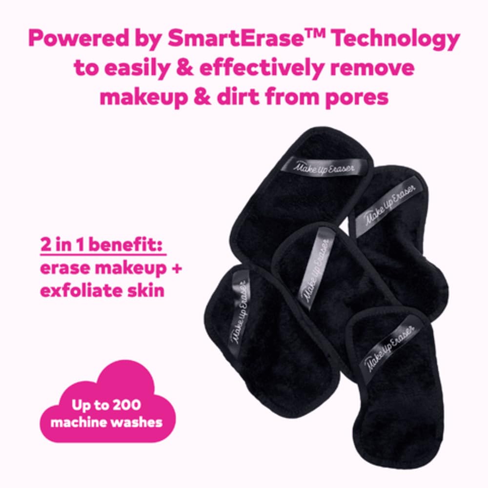 MakeUp Eraser Mini PRO demonstrates waterproof makeup removal using only water.