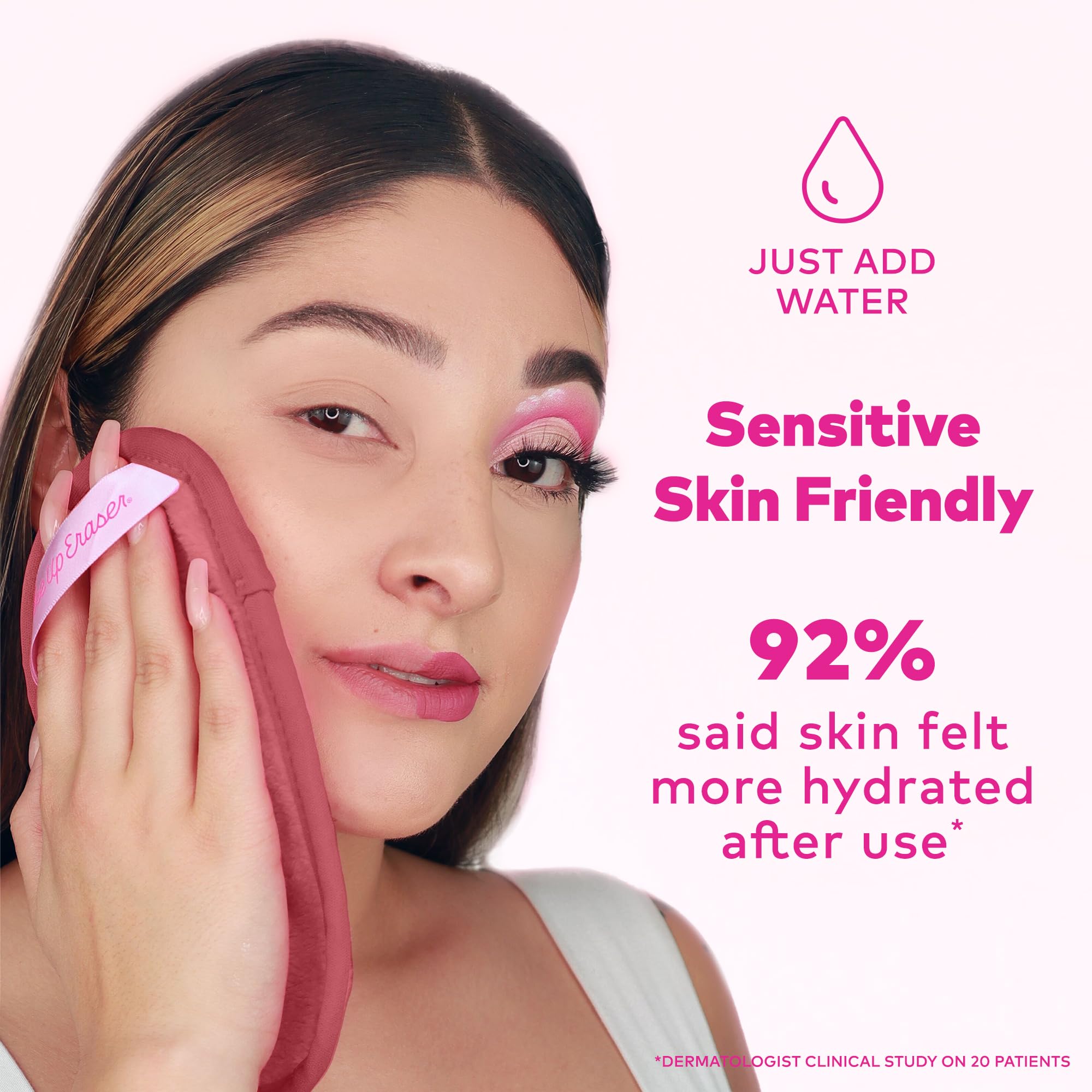 MakeUp Eraser Mini PRO 5pk cloud-soft fibers cushion and lift makeup.