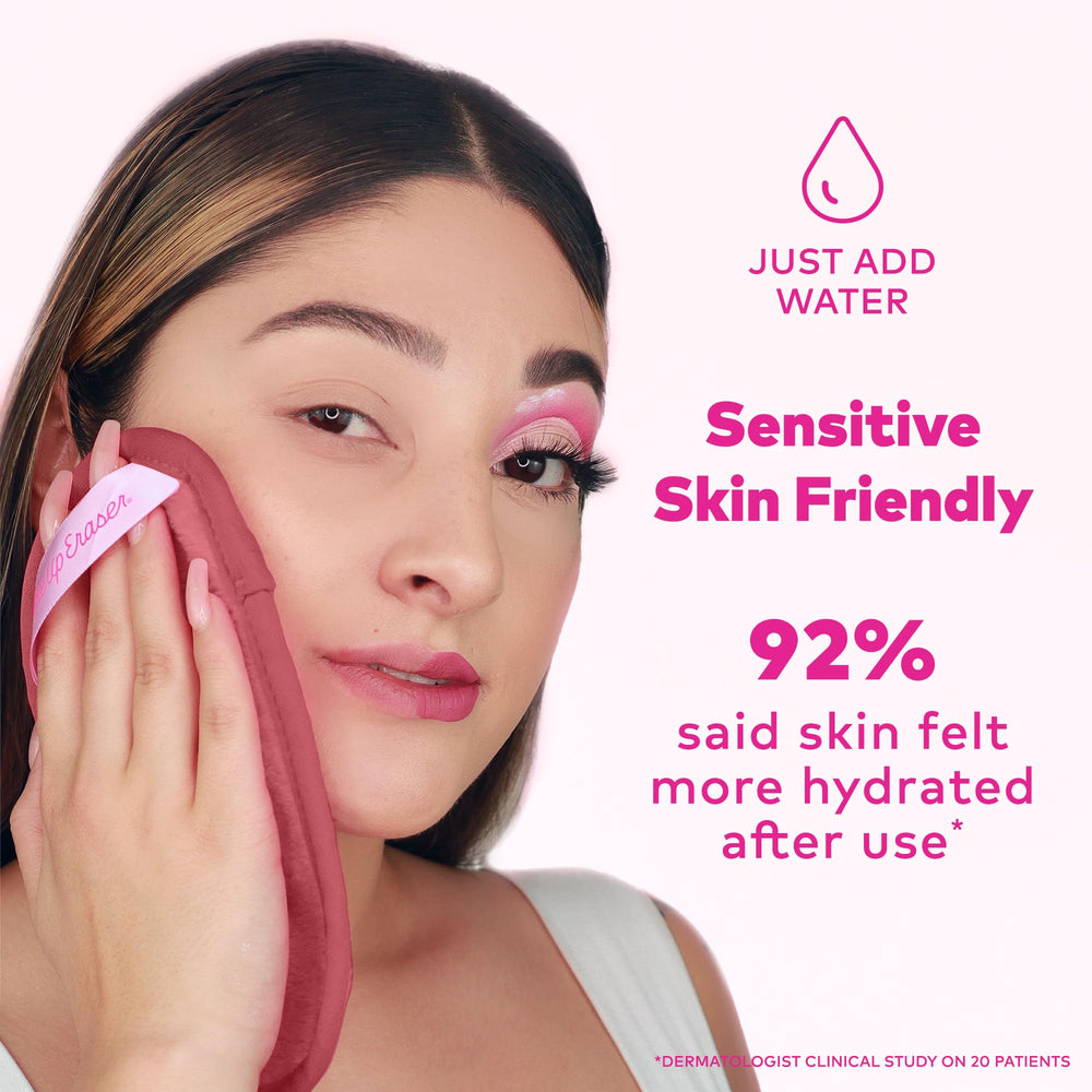 MakeUp Eraser Mini PRO 5pk cloud-soft fibers cushion and lift makeup.