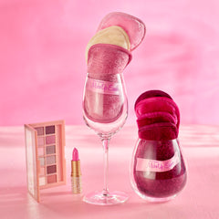MakeUp Eraser Original 7-Day Set reusable cloth being washed to emphasize sustainability.