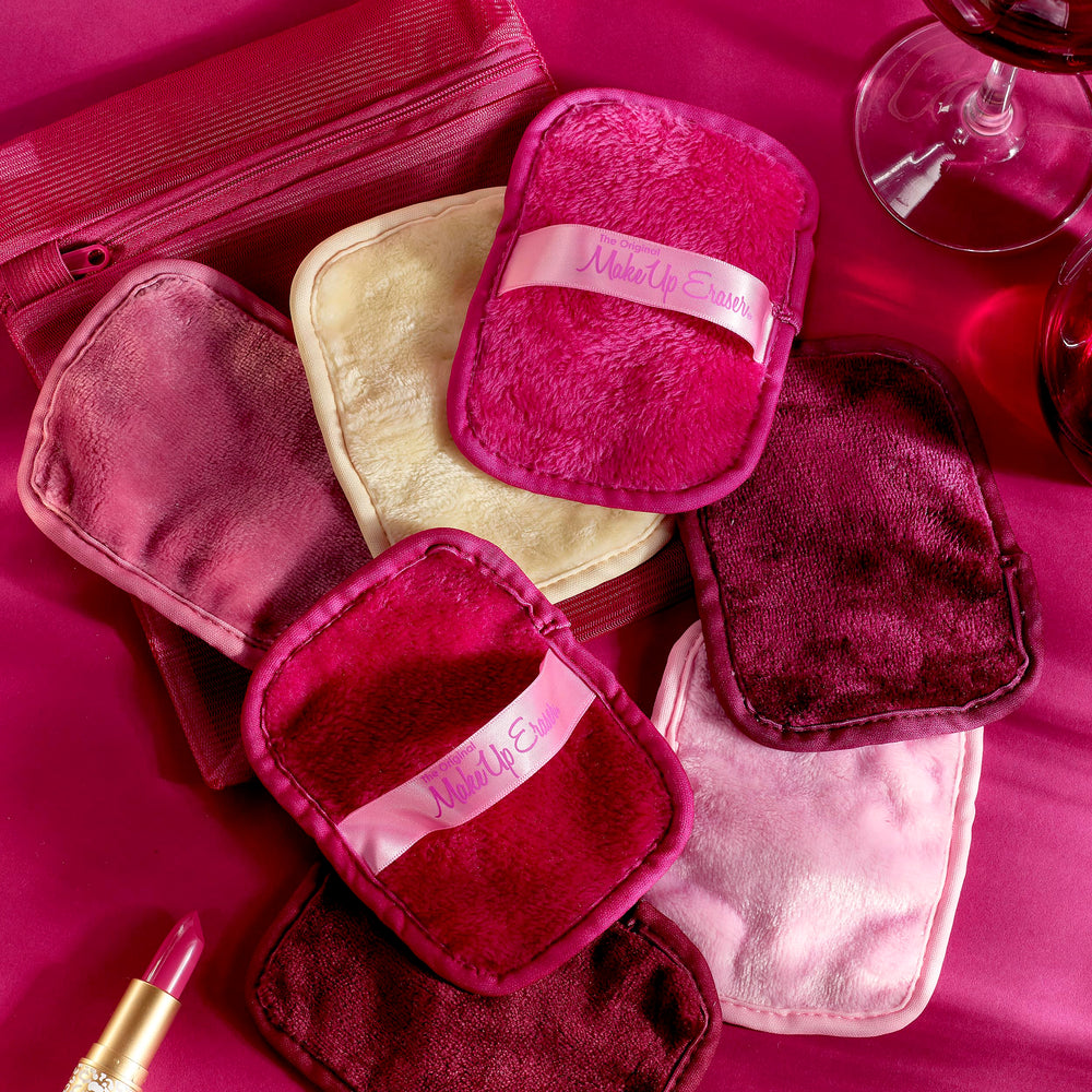 MakeUp Eraser Original 7-Day Set waterproof makeup removal in action close-up.