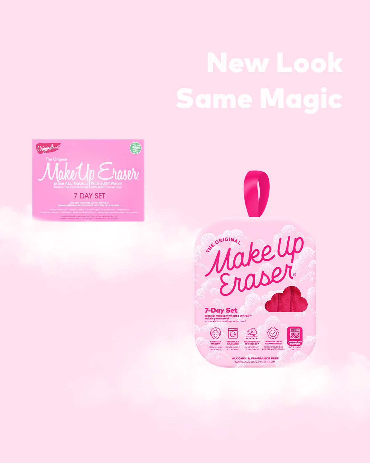 MakeUp Eraser demonstrates water-only removal lifting mascara and foundation with just water.