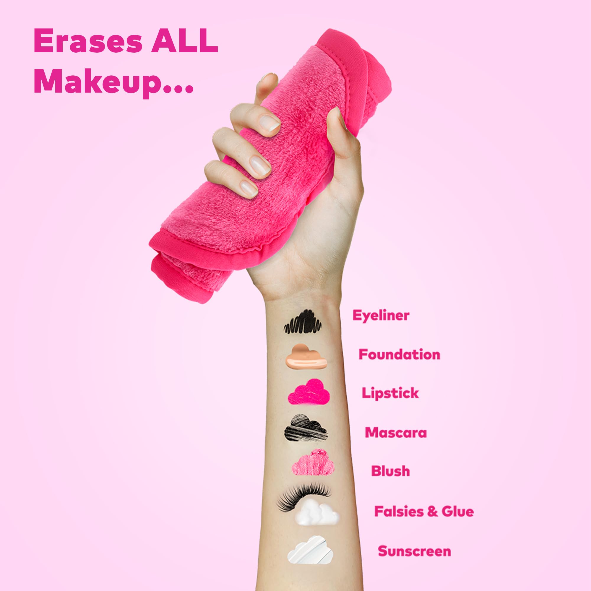 MakeUp Eraser Original Pink zero-waste routine emphasizes reusable water-based removal